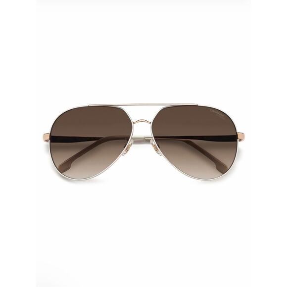 New Carrera CARRERA3005/S 0R1AHA Women\'s White Cooper Gold Aviator Sunglasses